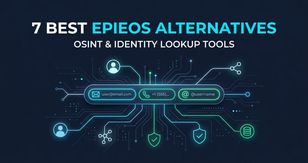 7 best Epieos alternatives: OSINT and identity lookup tools for email, phone, and username searches
